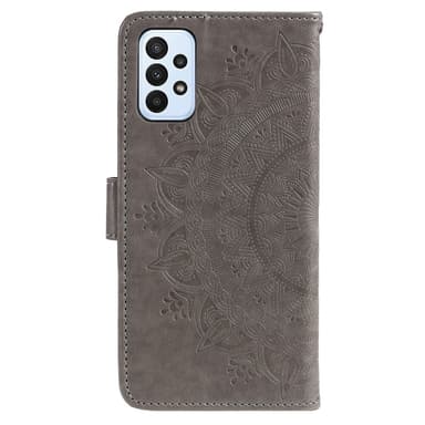 SKALO Samsung A23 5G Mandala Plånboksfodral - Grå