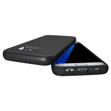 Samsung S7 | Armor skal | Korthållare - Svart