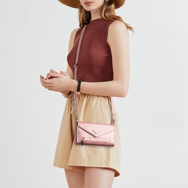 SKALO Samsung A54 5G Evelope Clutch 8-Fack - Roséguld