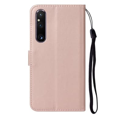 SKALO Sony Xperia 1 V Plånboksfodral i PU-Läder - Roséguld
