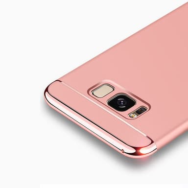 Design skal 3 i 1 guldkant till Samsung Galaxy S8 PLUS - Blå