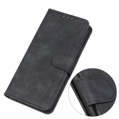 SKALO Asus Zenfone 9 5G KHAZNEH Plånboksfodral i PU-Läder - Svart