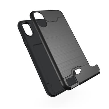 iPhone XR | Armor skal | Korthållare - Svart
