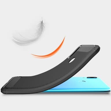 Stöttåligt Armor Carbon TPU-skal Huawei Y6 2019 - Blå