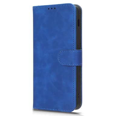 SKALO OnePlus Nord 3 5G / Ace 2V Matt PU-Läder Plånboksfodral - Blå