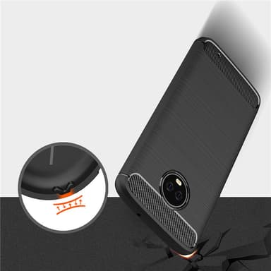 Stöttåligt Armor Carbon TPU-skal Moto G6 Plus - Grå