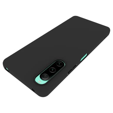 SKALO Sony Xperia 10 V Mattsvart Ultratunn TPU-Skal