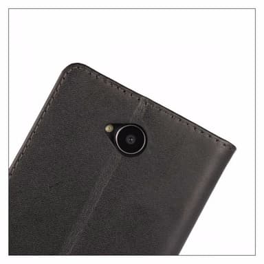 Plånboksfodral Äkta Skinn Microsoft Lumia 650 - Vit