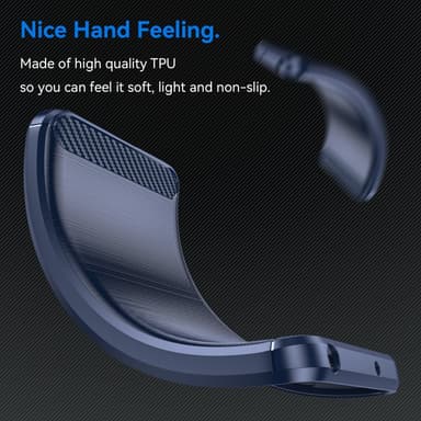SKALO Nothing Phone (2) Armor Carbon Stöttåligt TPU-skal - Blå
