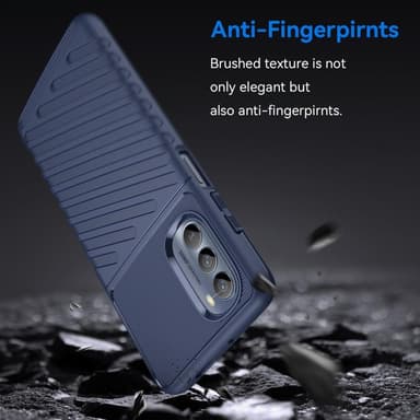 SKALO Motorola Moto G62 5G Armor Thunder Skal - Blå