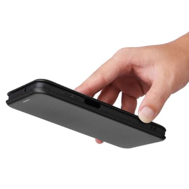 SKALO Motorola Moto G62 5G Carbon Fiber Plånboksfodral - Svart