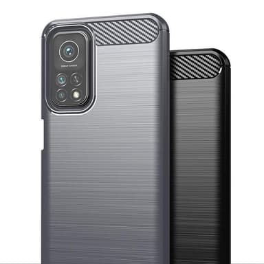 Stöttåligt Armor Carbon TPU-skal Xiaomi Mi 10T/10T Pro - Röd