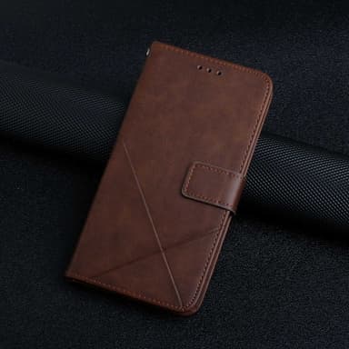 SKALO Samsung A23 5G Embossed Plånboksfodral i PU-Läder - Brun