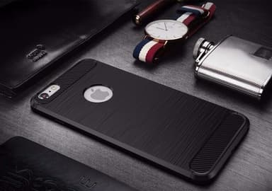 Stöttåligt Armor Carbon TPU-skal iPhone 6 PLUS - Röd