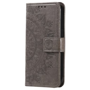 SKALO Samsung Xcover6 Pro 5G Mandala Plånboksfodral - Grå