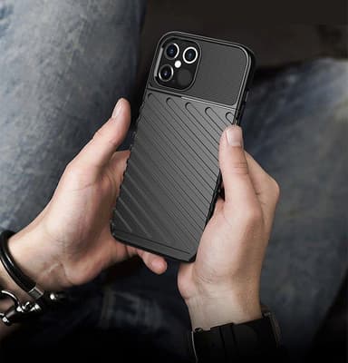 Armor Thunder Skal iPhone 12 Pro - Svart