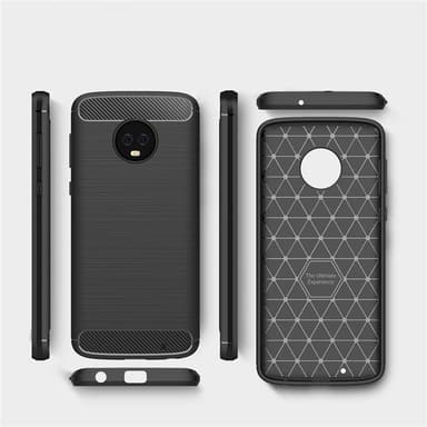 Stöttåligt Armor Carbon TPU-skal Moto G6 Plus - Grå