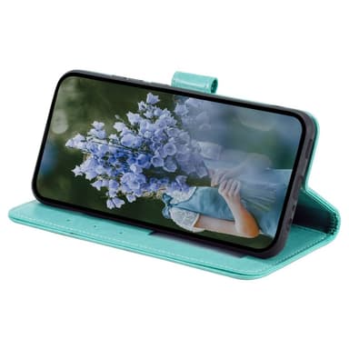 SKALO Sony Xperia 5 IV 5G Mandala Plånboksfodral - Turkos