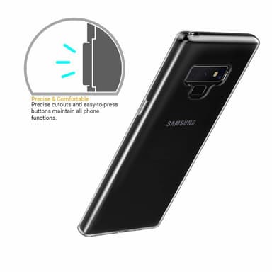 Transparent Silikon TPU-Skal till Samsung Note 9