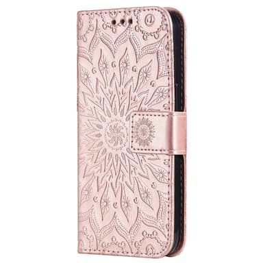 SKALO Motorola Edge 30 5G Mandala Plånboksfodral - Roséguld