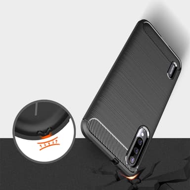 Stöttåligt Armor Carbon TPU-skal Xiaomi Mi A3 - Svart