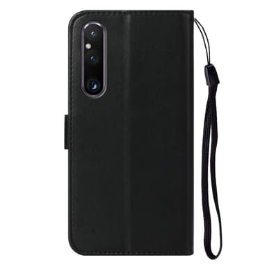 SKALO Sony Xperia 1 V Plånboksfodral i PU-Läder - Svart