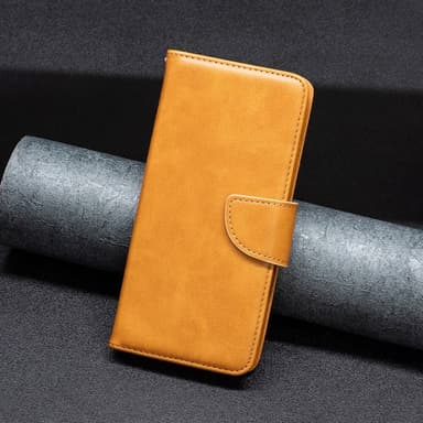 SKALO Motorola Moto G62 5G Plånboksfodral i PU-Läder - Ljusbrun