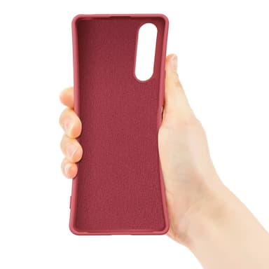 SKALO Sony Xperia 10 V Ultratunn Silikonskal Med Ring - Orange