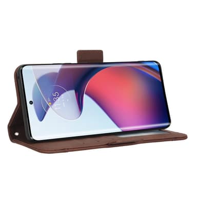 SKALO Motorola Edge 30 Fusion 5G 6-FACK Plånboksfodral - Brun