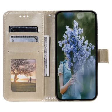 SKALO Sony Xperia 5 IV 5G Mandala Plånboksfodral - Guld