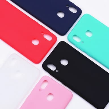 Samsung A40 Ultratunn Silikonskal - Vit