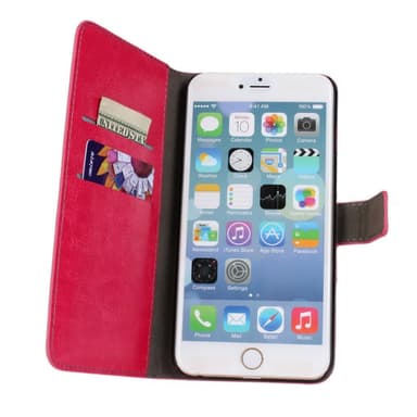 Plånboksfodral i PU-Läder till iPhone 6/6S - Cerise
