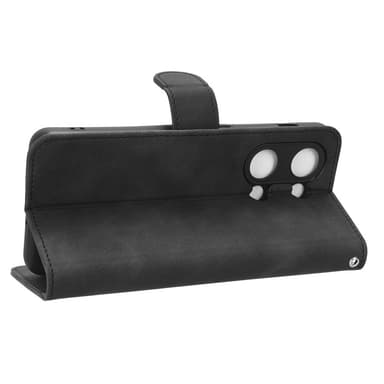 SKALO OnePlus Nord 3 5G / Ace 2V Matt PU-Läder Plånboksfodral - Svart