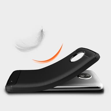 Stöttåligt Armor Carbon TPU-skal Moto X4 - Grå