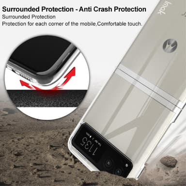 IMAK Motorola Razr 40 5G Crystal Case II Pro 2-delat Skal - Transparent