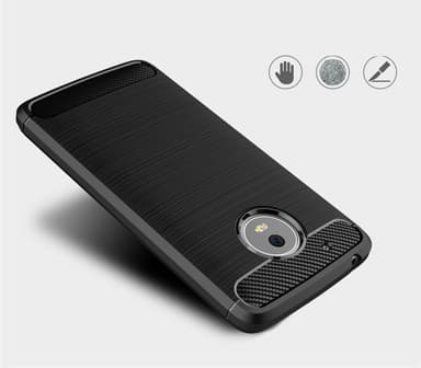 Stöttåligt Armor Carbon TPU-skal Moto G5 Plus - Blå
