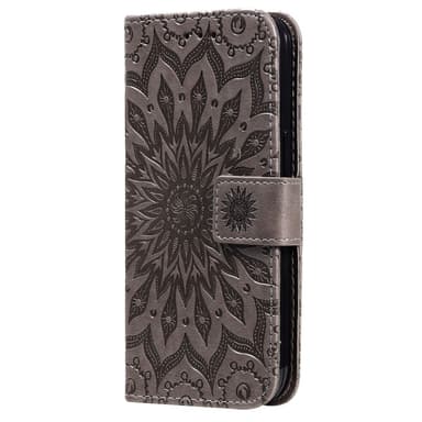 SKALO Motorola Edge 30 5G Mandala Plånboksfodral - Grå