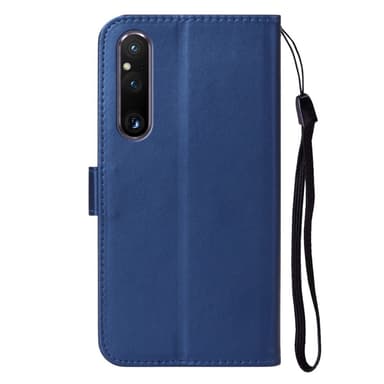 SKALO Sony Xperia 1 V Plånboksfodral i PU-Läder - Blå