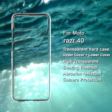 IMAK Motorola Razr 40 5G Crystal Case II Pro 2-delat Skal - Transparent