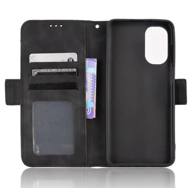 SKALO Motorola Moto G62 5G 6-FACK Plånboksfodral - Svart