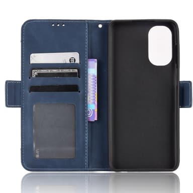 SKALO Motorola Moto G62 5G 6-FACK Plånboksfodral - Blå