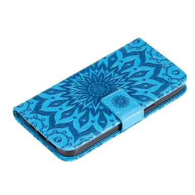 SKALO Motorola Edge 30 5G Mandala Plånboksfodral - Blå