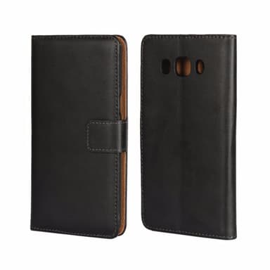 Plånboksfodral Äkta Skinn Samsung J7 2016 - Vit