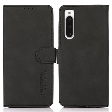 SKALO Sony Xperia 10 V KHAZNEH Plånboksfodral i PU-Läder - Svart