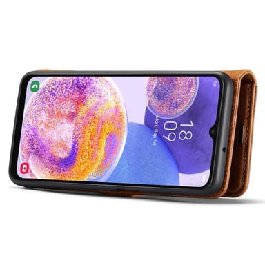 DG MING Samsung A23 5G 2-i-1 Magnet Plånboksfodral - Brun
