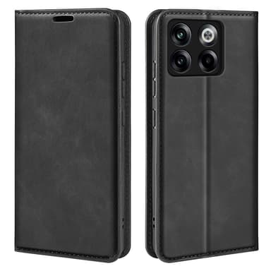 SKALO OnePlus 10T 5G Plånboksfodral i PU-Läder - Svart