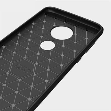 Stöttåligt Armor Carbon TPU-skal Moto G7 Plus - Röd