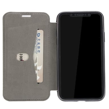 iPhone X/XS Plånboksfodral TPU Ultraslim design - Rosa