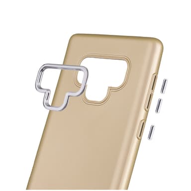 Samsung Note 9 | TPU-Skal Metallknappar - Svart