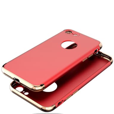 Design skal 3 i 1 guldkant till iPhone 7 - Blå